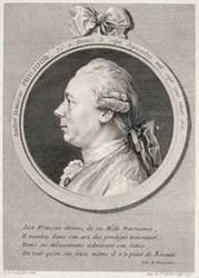 Porträt von Francois-Andre-Danica Philidor (1726-95) gestochen von Augustus de Saint-Aubin, 1772